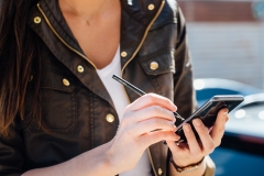 Der Adonit Droid - Stylus - Pen - für Android Smartphones und Tablet Computer bietet natürliches Schreiben wie mit einem herkömmlichen Stift 16