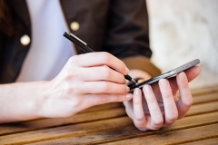 Der Adonit Droid - Stylus - Pen - für Android Smartphones und Tablet Computer bietet natürliches Schreiben wie mit einem herkömmlichen Stift 17