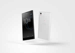 Das Sony Xperia L1 Smartphone in schwarz und weiß