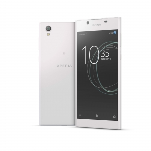 Das Sony Xperia L1 Smartphone in weiß