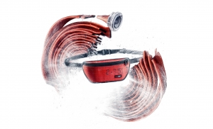 Feuerwear Hip-Bag Otis in Rot mit Feuerwehrschlauch