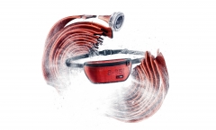 Feuerwear Hip-Bag Otis in Rot mit Feuerwehrschlauch