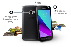 Das Samsung Galaxy XCover 4 mit 13 Megapixel Hauptkamera