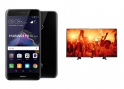 Smartphonebundle mit dem Huawei P8 Lite 2017 und 43 Zoll Philips UHD Smart-TV mit Allnetflat Handyvertrag im Vodafone D2-Netz inklusive 2 GB Datenflat für monatlich nur 29,99 Euro