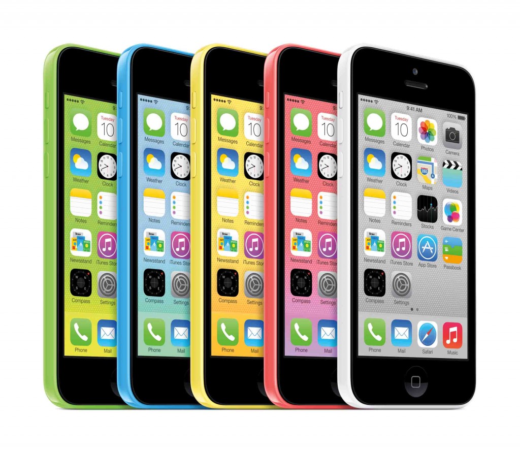 iPhone 5S - Die 5 Cover Farben