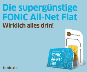 Die FONIC Aktion All-Net Flat inklusive SMS-Flat geht bis 17.03.2014 in die Verlängerung