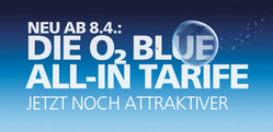 Logo O2 Blue All-in Tarife ab 08-04-2014