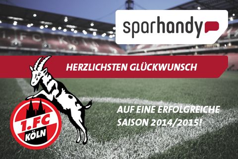 Sparhandy.de wird EXKLUSIVPARTNER des 1. FC Köln