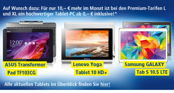1&1 Top Tablet-PCs