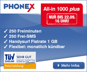 Phonex Wochenendaktion All-in 1000 plus