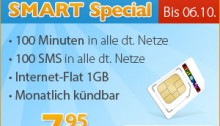 discoPLUS Smartphone-Tarif mit 1 GB Flat nur 7,95 Euro