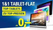 Die 1&1 Tablet-Flat mit Top Tablet PCs zu Top Preisen