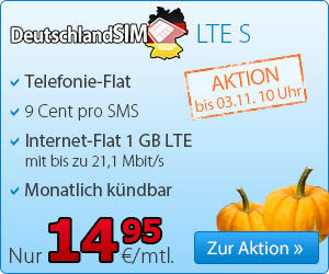 DeutschlandSIM LTE Wochenendaktion