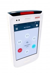 Ascom Mycom halbseitliche Ansicht