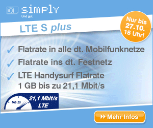 simplytel.de Aktionstarif LTE S plus