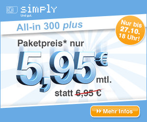 simplytel.de All-in 300 plus Aktionsangebot