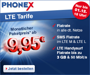 Phonex LTE Tarife Advents-Wochenendaktionen
