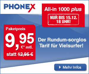 Phonex Advent Aktionstarif All-in 1000 plus