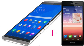 Telekom Aktion zum dritten Advent mit dem Bundle Huawei Mediapad M1 8.0 LTE+ und dem Huawei Ascend P7