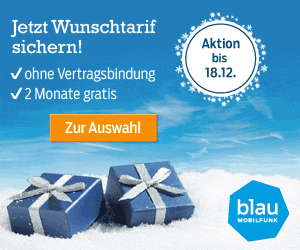 blau Mobilfunk Weihnachtsaktion 2014