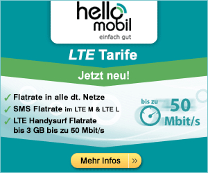 helloMobil LTE Allnet Flatrate-Tarife