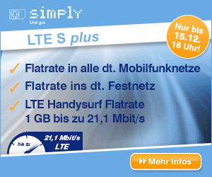 simply Advent LTE-Aktionstarif LTE S