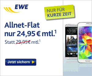 EWE Allnet-Flat Aktionstarif mit Top Smartphones