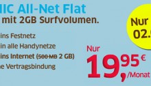 Die FONIC ALL-Net Flat Tarif Aktion mit 2 GB