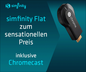 simfinity-Flat inklusive Google Chromecast Aktionsangebot