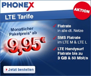 Die günstigen Phonex LTE Allnet-Flat Smartphone Aktionstarife