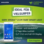 mobilcom-debitel smart-light Aktionstarif mit dem Sony Xperia Z3