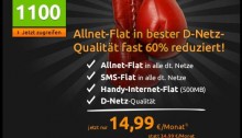 Crash-Tarife Deal im März 2015 – Allnet-Flat in bester D-Netz Qualität fast 60 Prozent reduziert