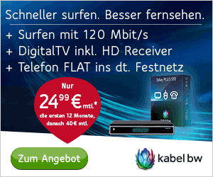 Neue 3play Produktpalette bei KabelBW