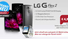 Sparhandy Special Deal: Top Smartphone LG G Flex 2 + gratis LG Watch