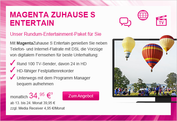 Telekom MagentaZuhause Online-Vorteil