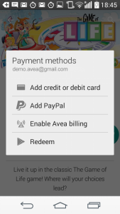 Screenshot AVEA Billing
