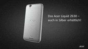 Das Acer Liquid Z630 in Silber - Ansicht Rückseite