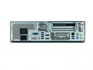 FUJITSU Workstation CELSIUS J550 - Rückseite liegend