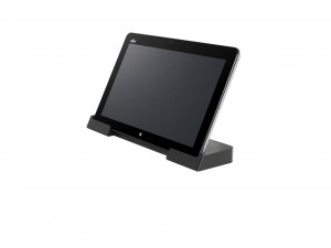 Fujitsu STYLISTIC R726 Ansicht von rechts in Dockingstation