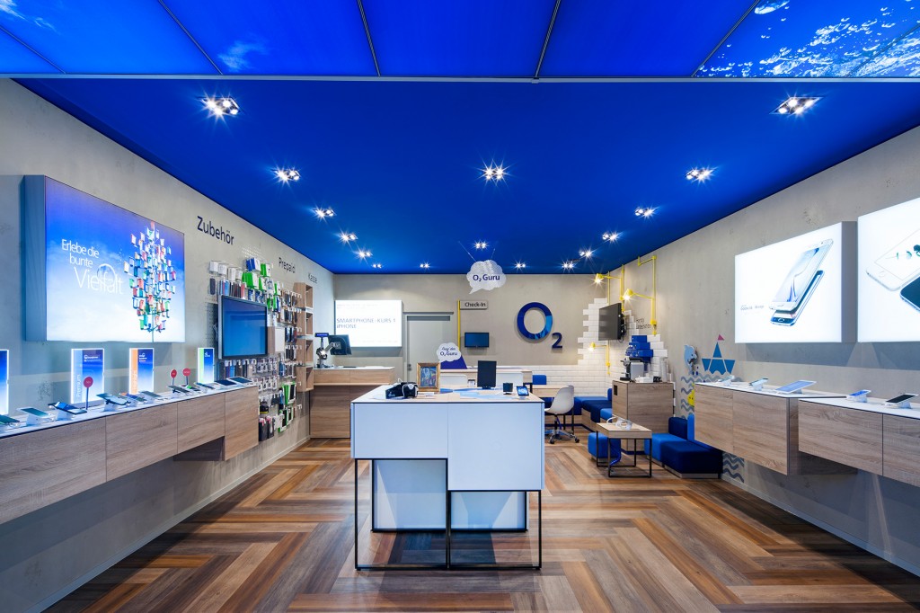 O2 Shop von innen