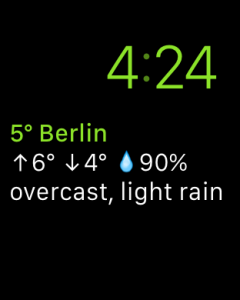 Wetter-App WeatherPro Complication 1