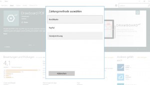 Windows 10 Store Zahlungsmethode