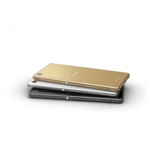 Das Sony Xperia M5 in Gold, Schwarz und Weiß