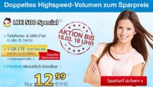DeutschlandSIM Handytarif zum Sparpreis mit doppeltem Datenvolumen nur 12,99 Euro monatlich
