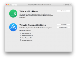 Kaspersky Internet Security - Privatsphäre schützen