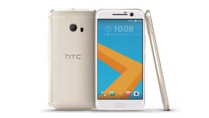 Das neue HTC 10 in Gold Ansicht von vorn, hinten und von der Seite