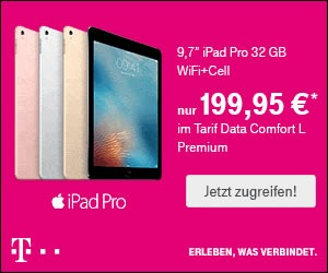 Telekom Mobilfunk Tablet-Aktion im Mai – Apple iPads mit bis zu 150 Euro Rabatt