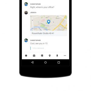 Teilen von Standorten mit der Wire Messaging App - Bild: Wire