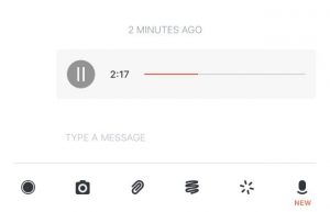 Wire Sprachnachrichten Zeichen