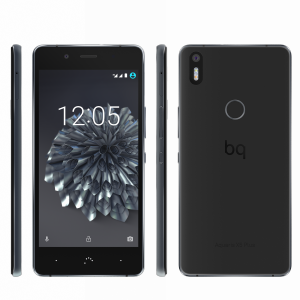 Das BQ Aquaris X5 Plus in schwarz